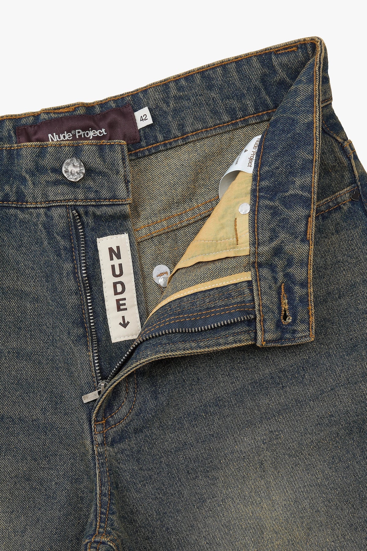 Basic Straight Jeans Dirty Wash