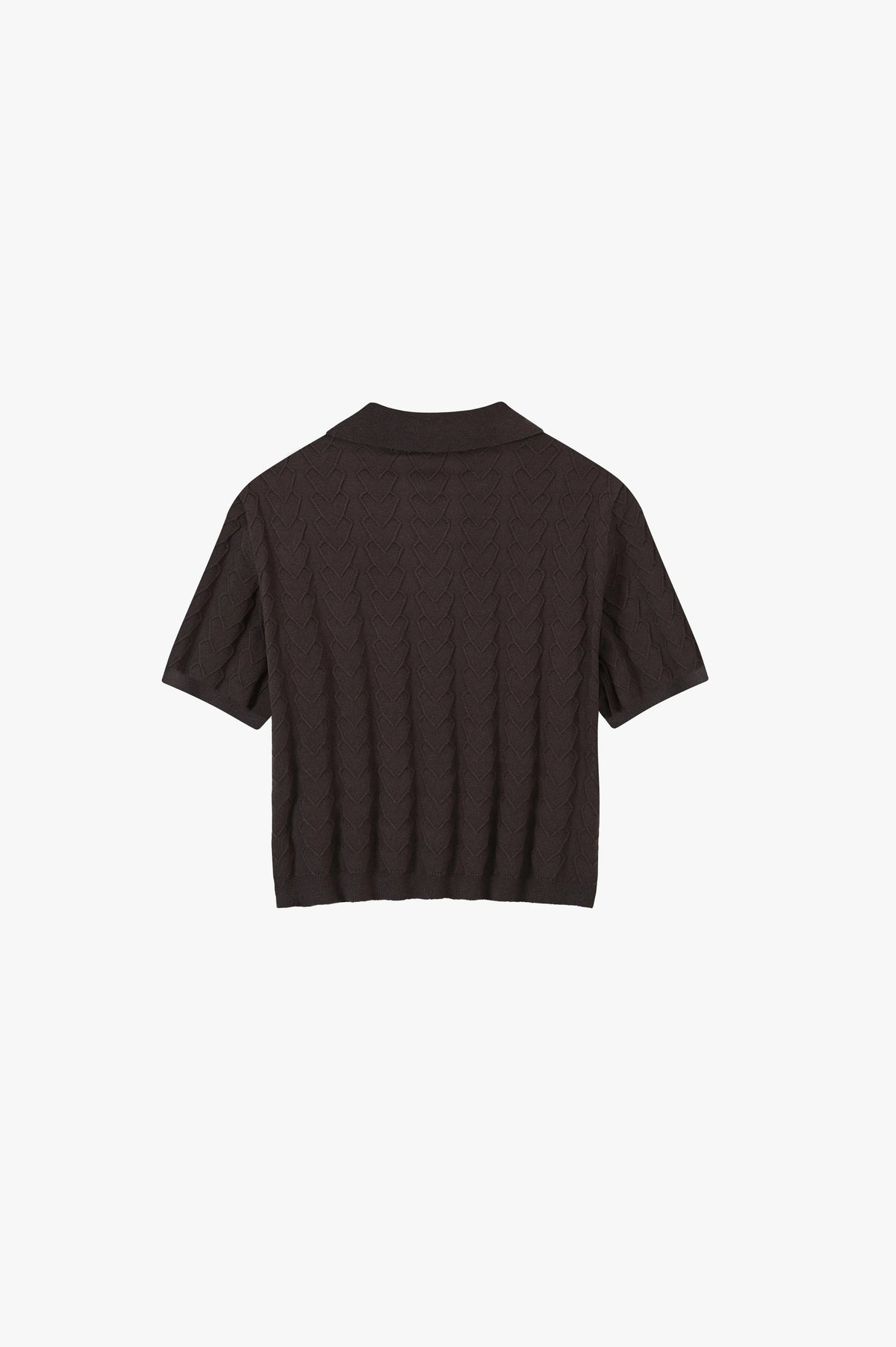 Cora Knit Polo Brown