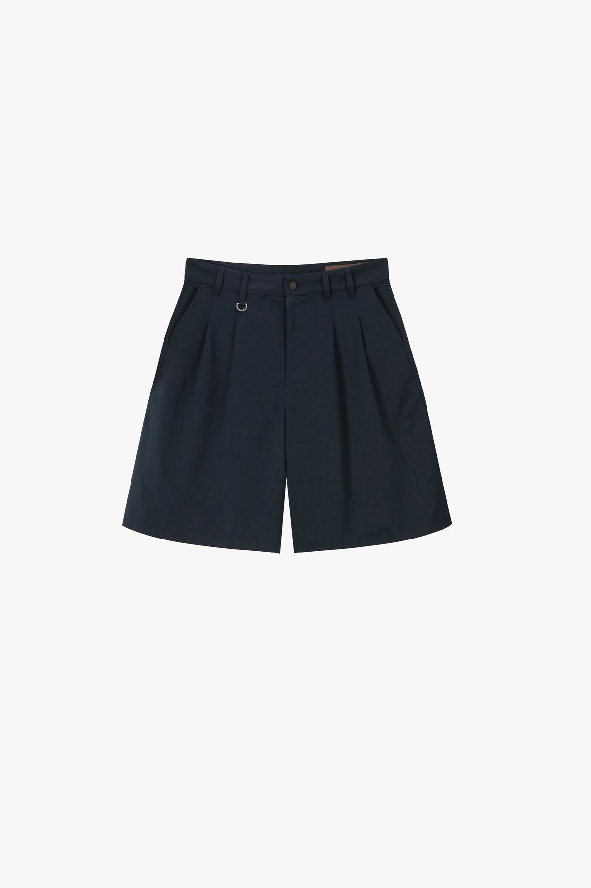 Pleated Chino Shorts Navy