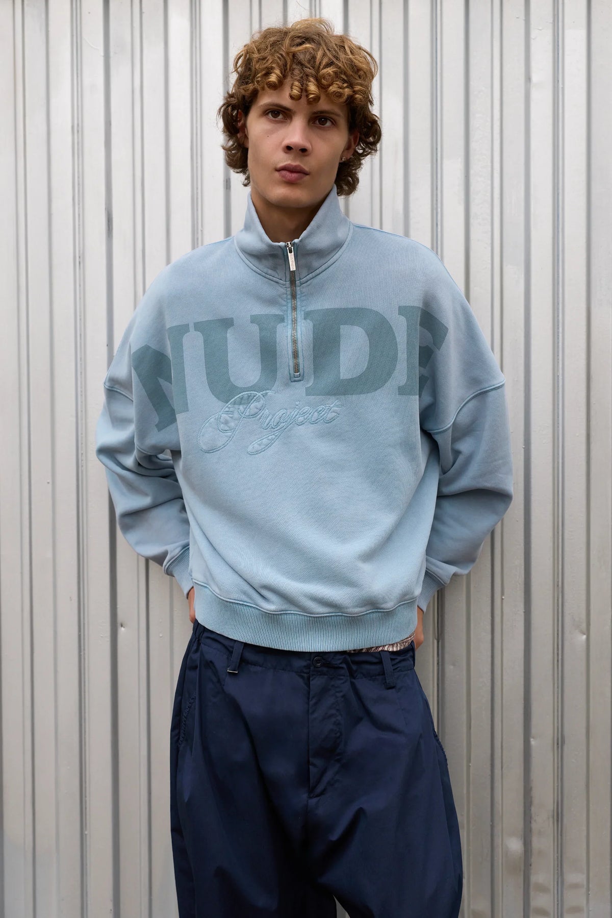 Daegu Quarter-Zip Baby Blue