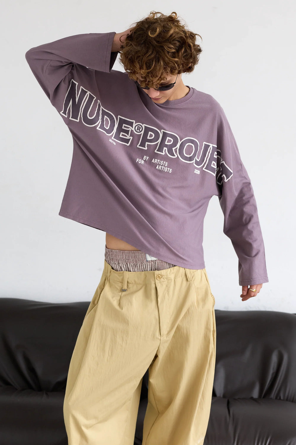 Macro Long-Sleeve Tee Lilac