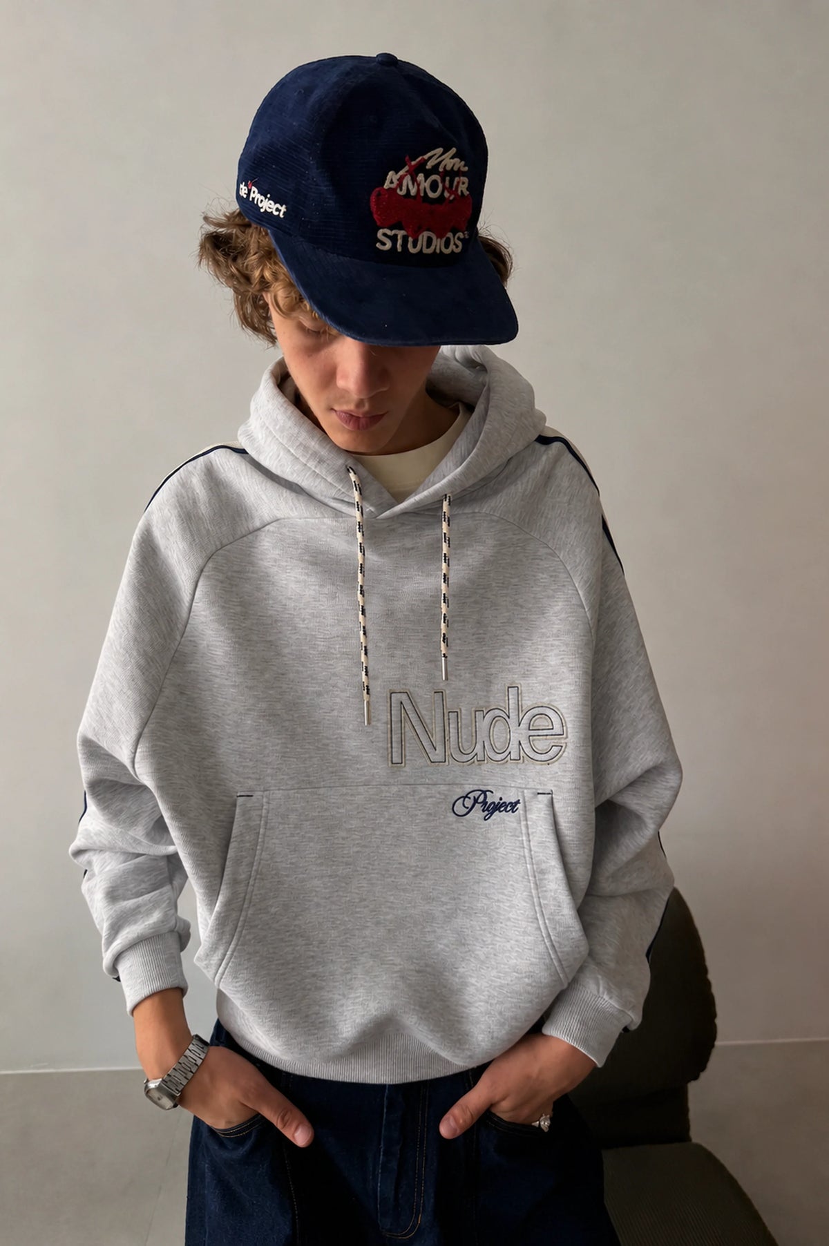 Biggie Hoodie Grey Melange