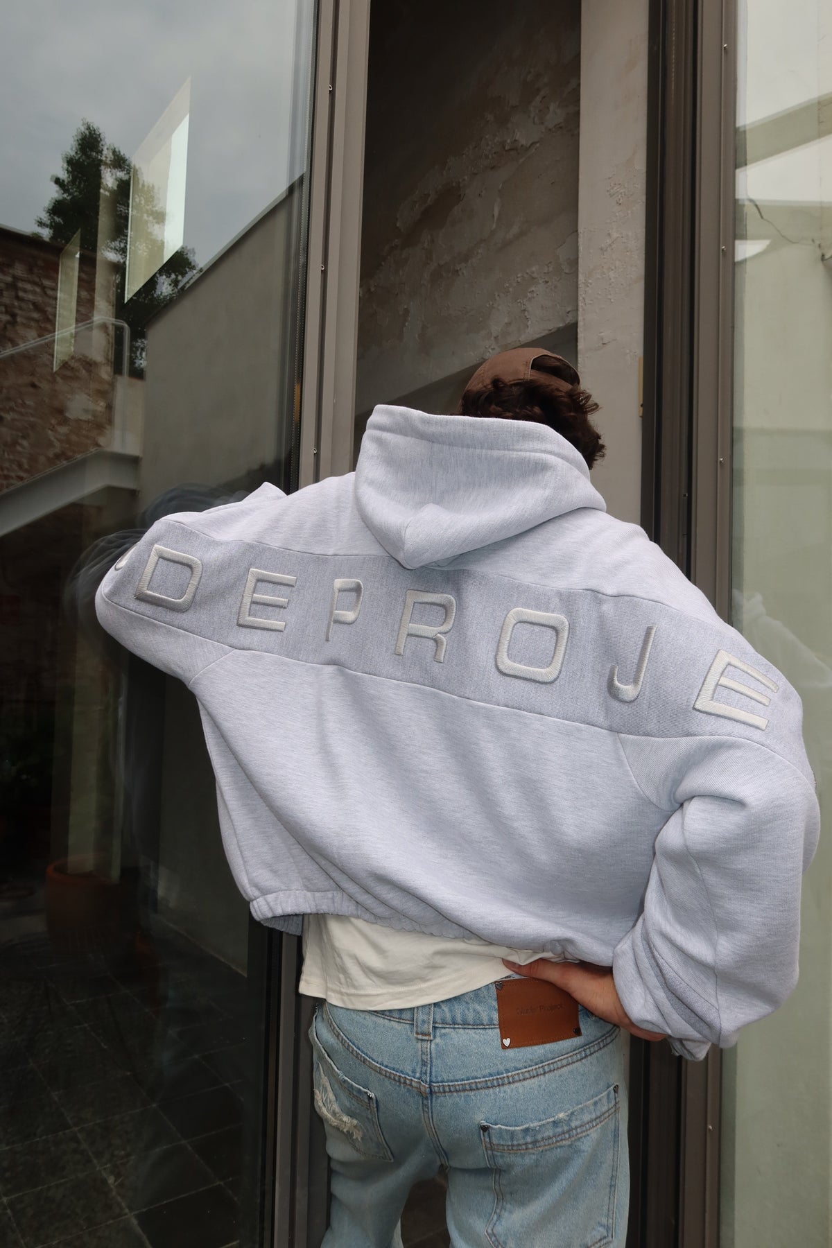 C-suite Zip-Up Hoodie Grey