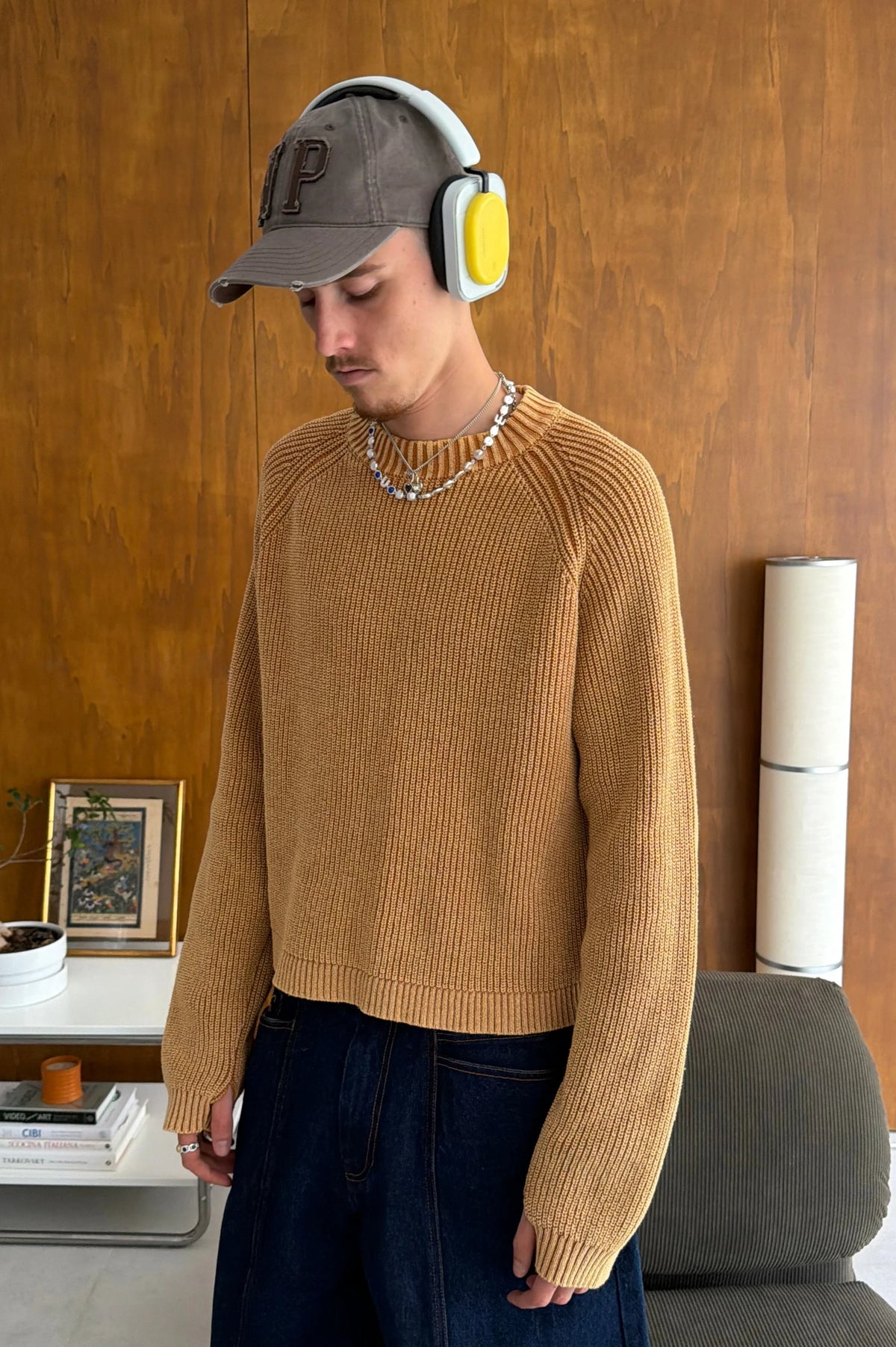 The Promotion Knit Sweater Dark Orange