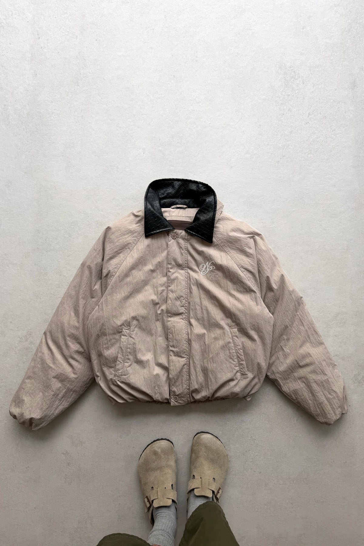 The Freelancer Bomber Jacket Beige