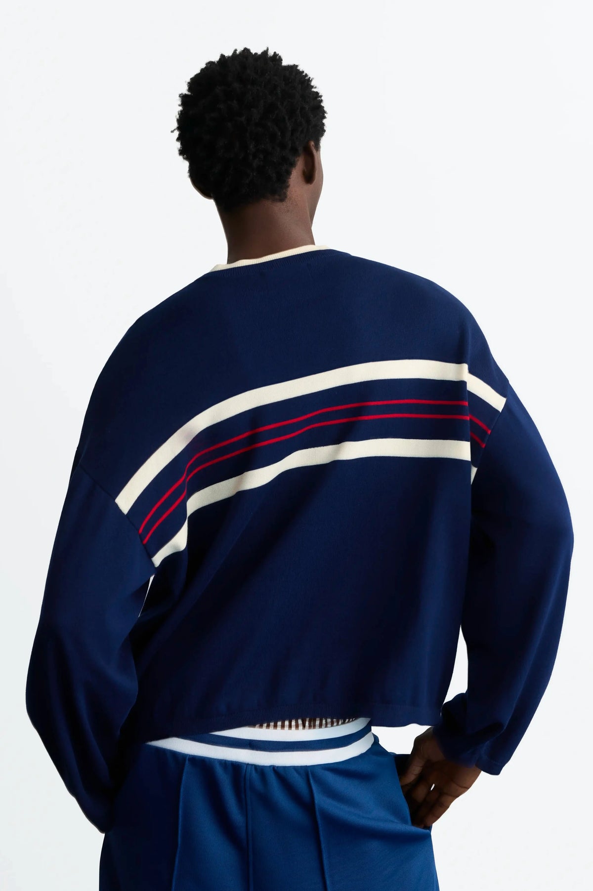 Smith Knit Sweater Navy