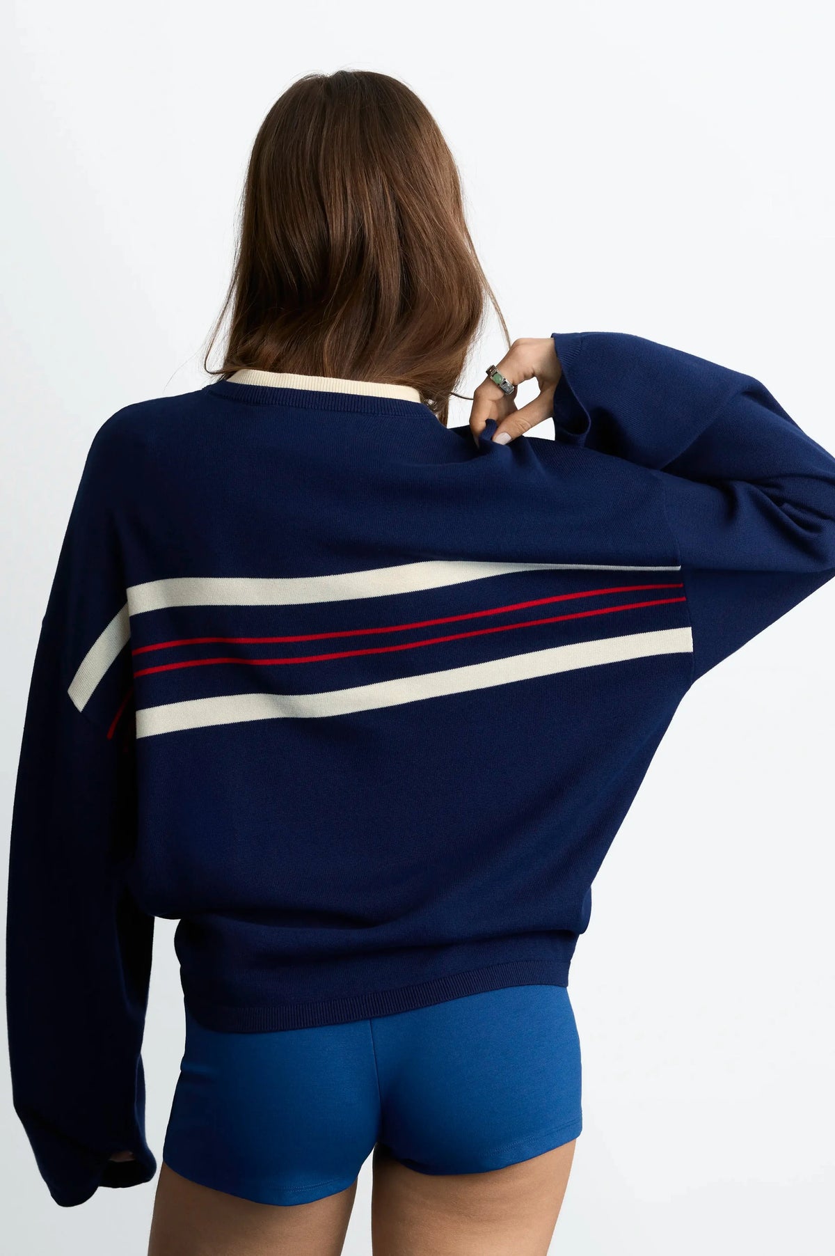 Smith Knit Sweater Navy