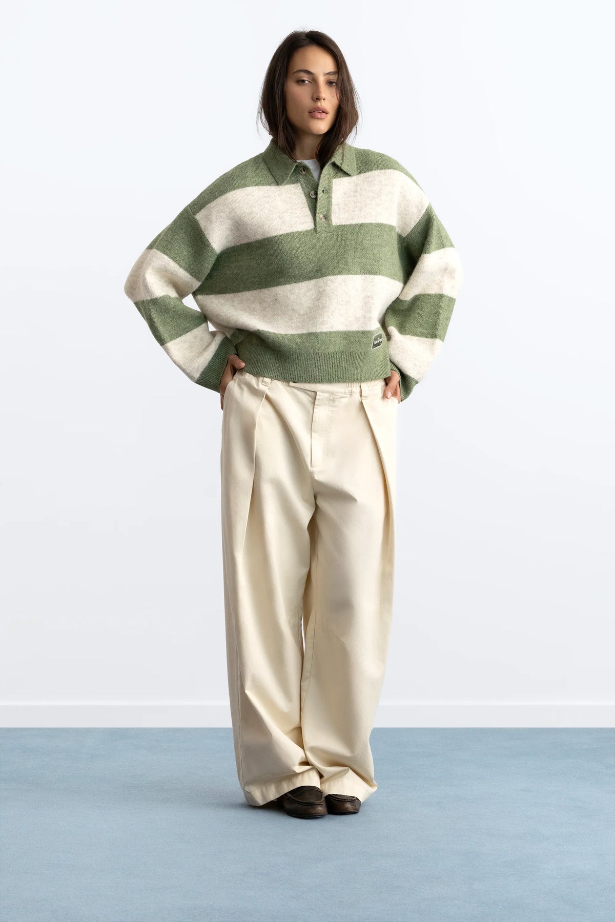 Camden Knit Sweater Green
