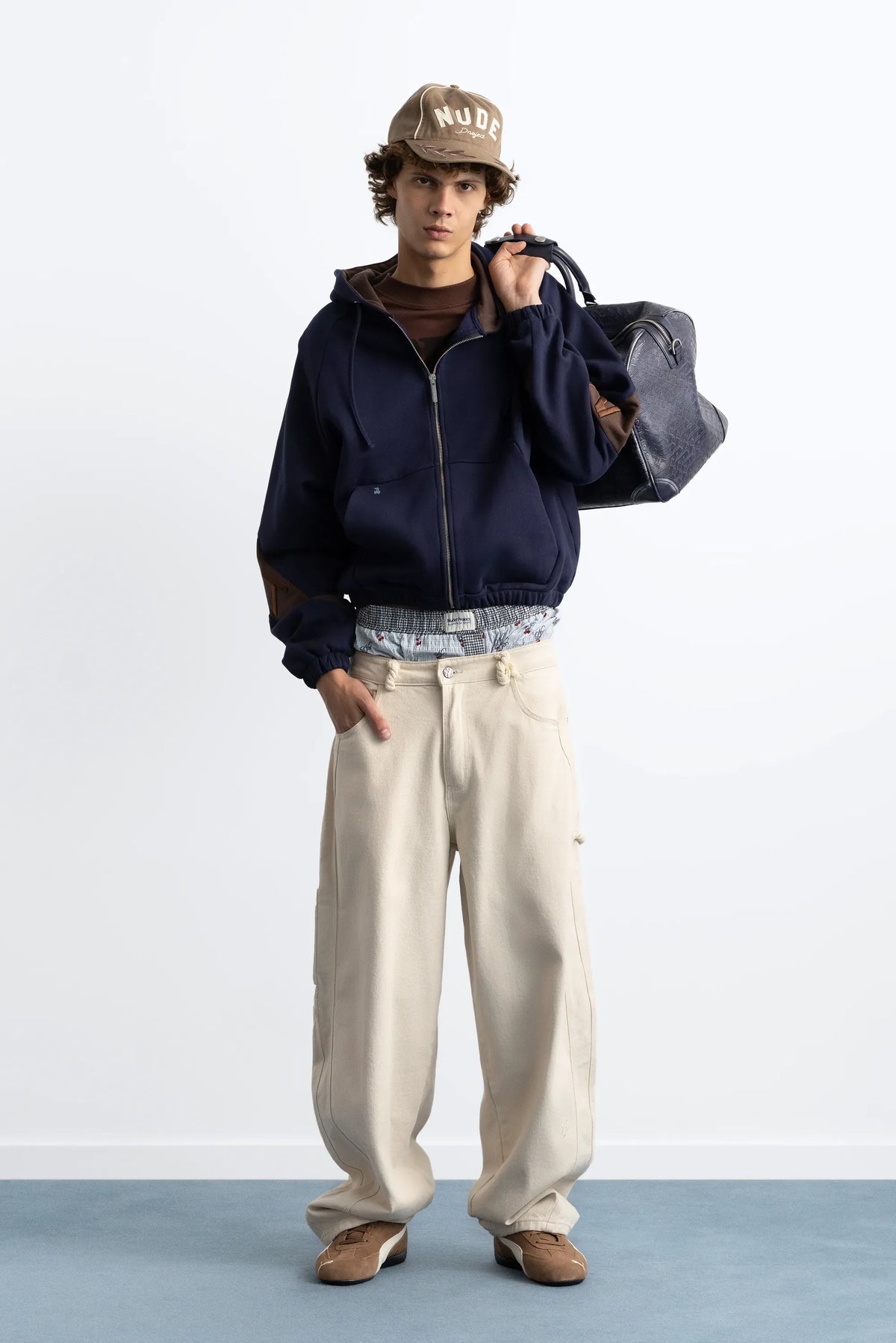 C-suite Zip-Up Hoodie Navy