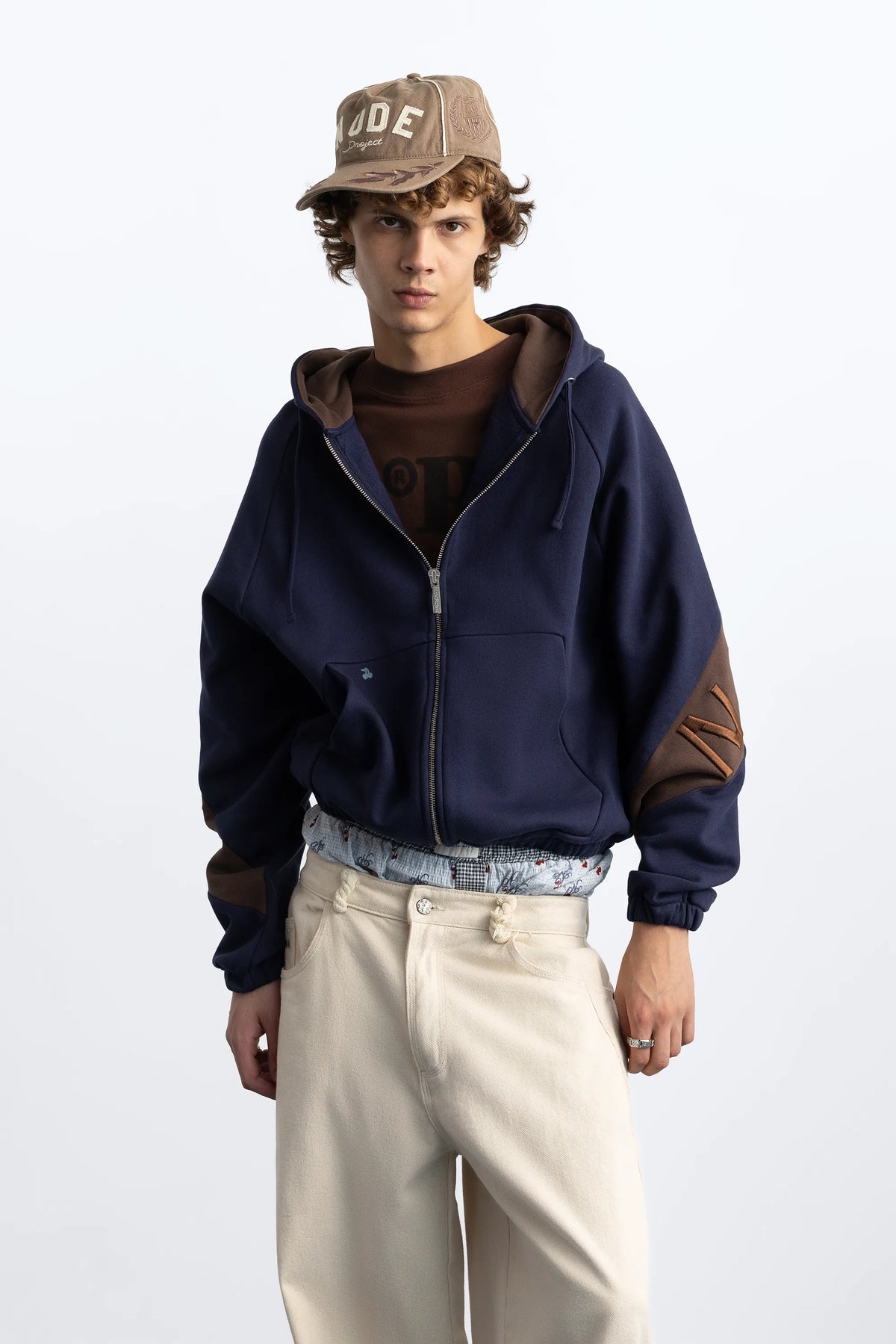 C-suite Zip-Up Hoodie Navy