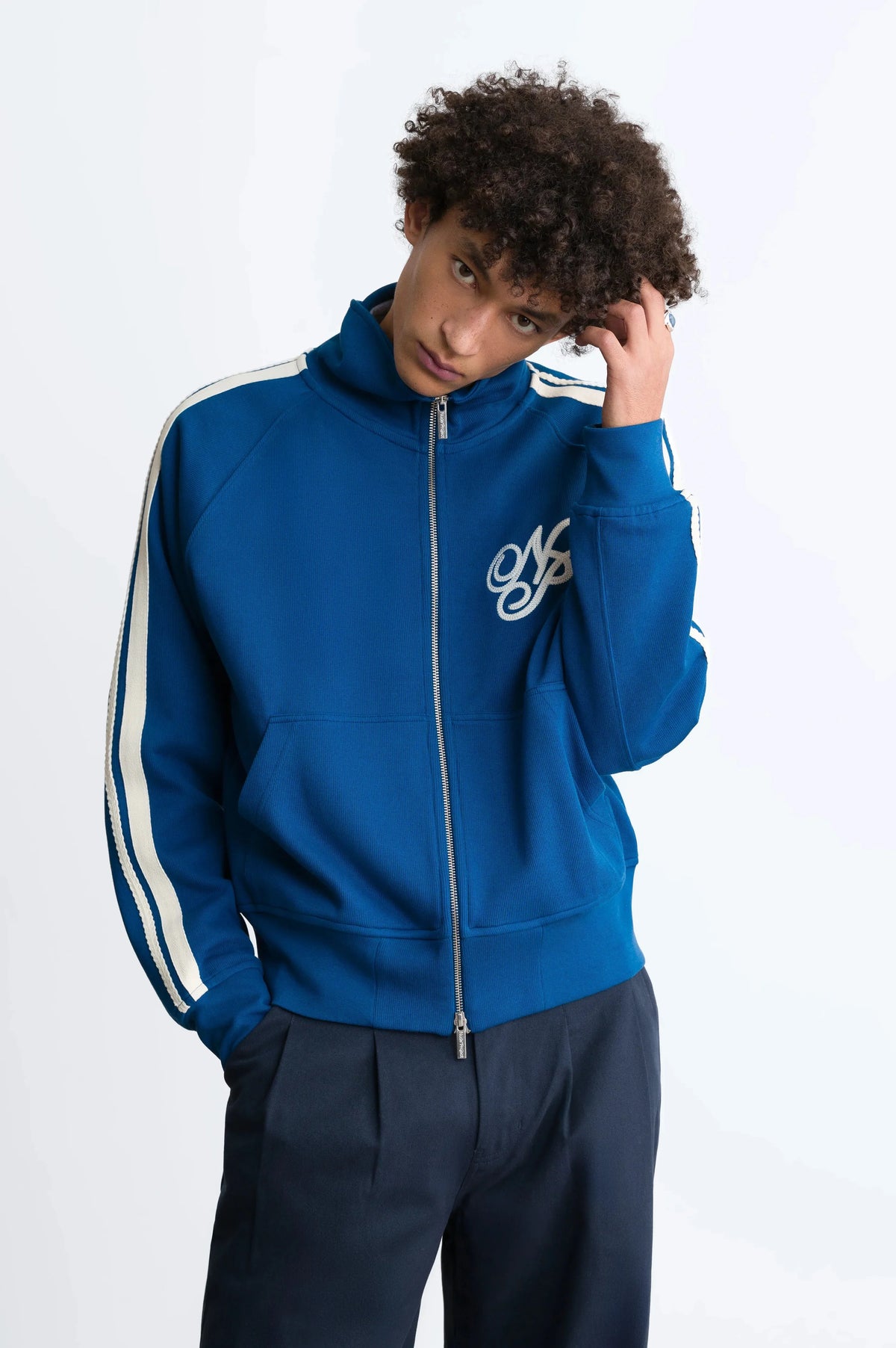 Ying-Yang Zip-Up Navy