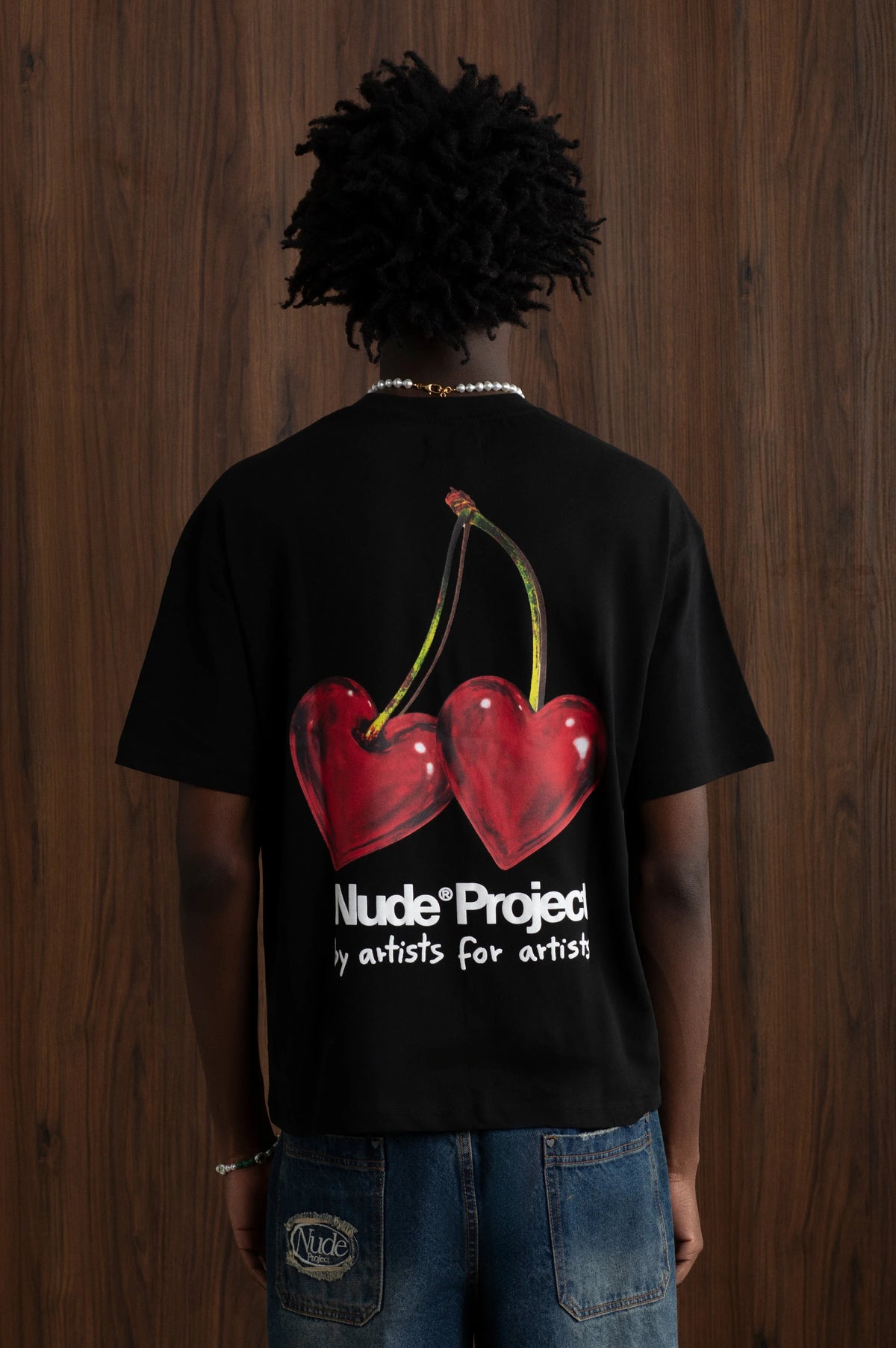 Juicy Cherry Tee Black