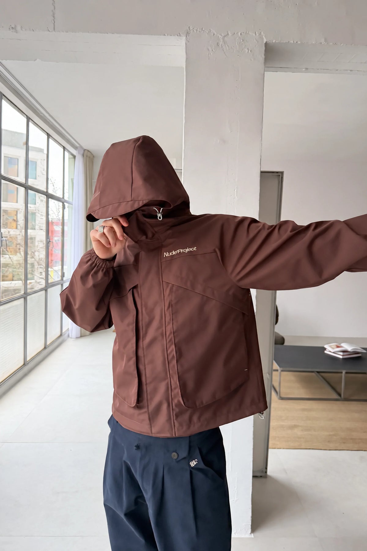 Windbreaker Jacket Brown