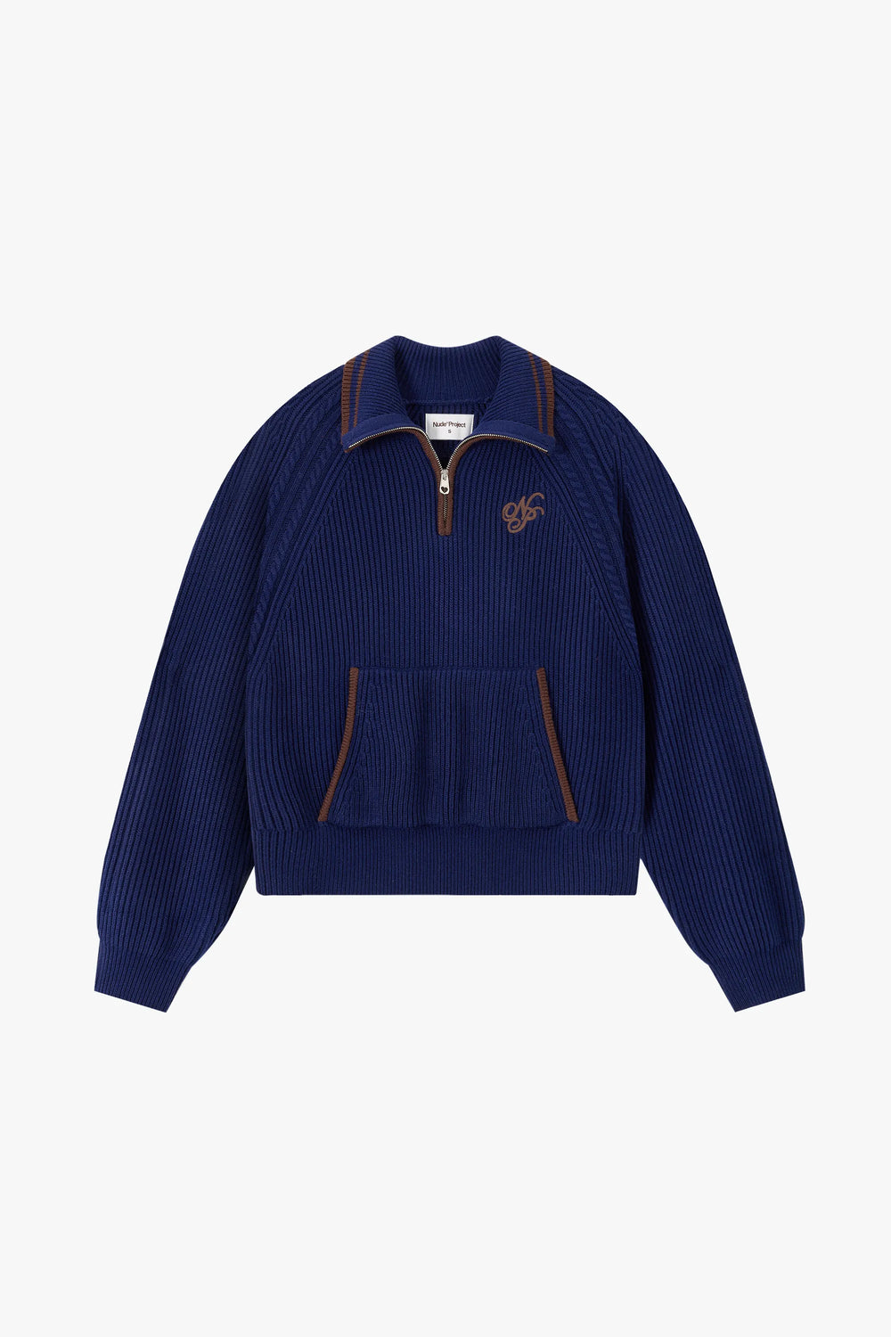 Ridgmount Quarter-Zip Knit Sweater Navy