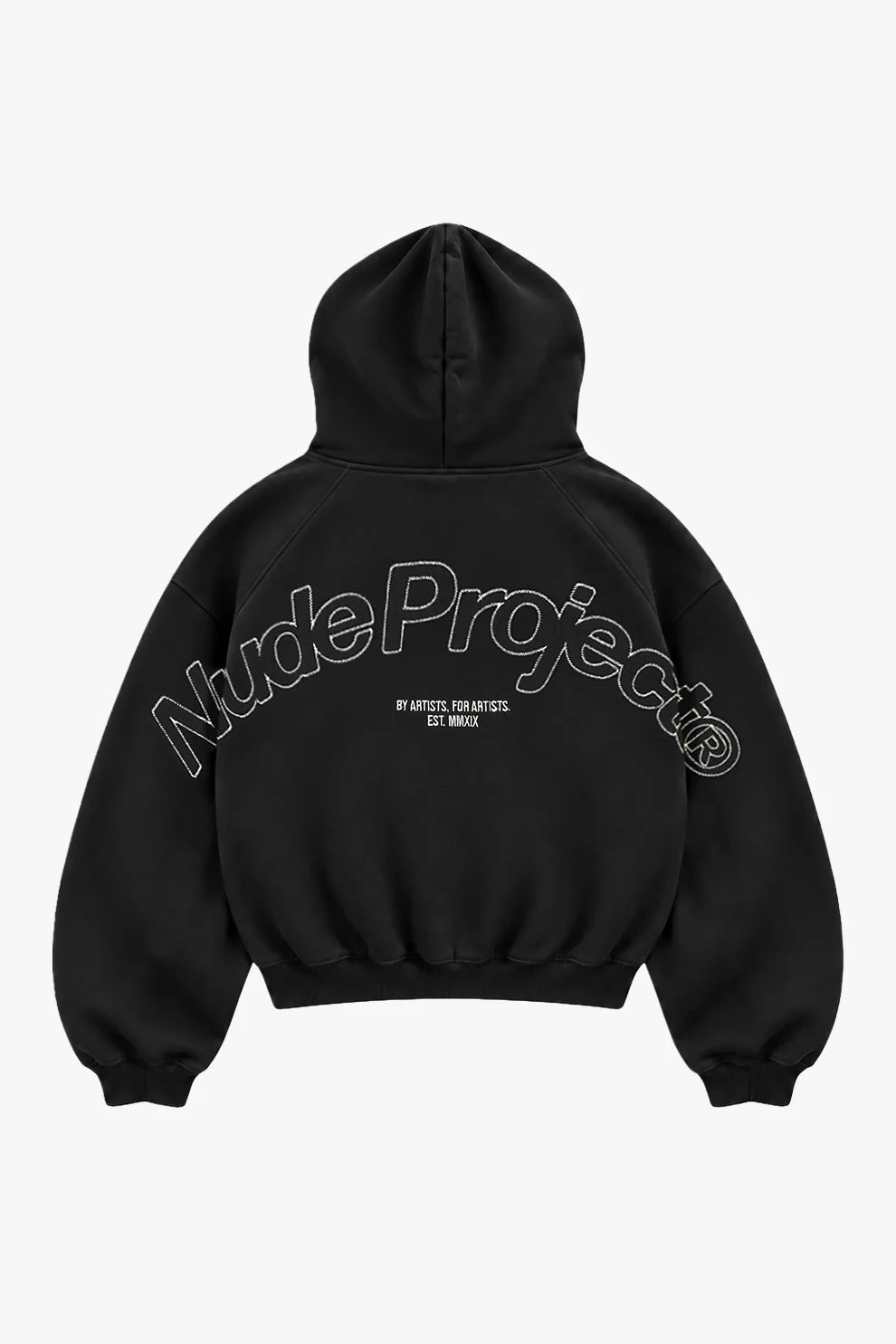 Beast Zip-Up Hoodie Black