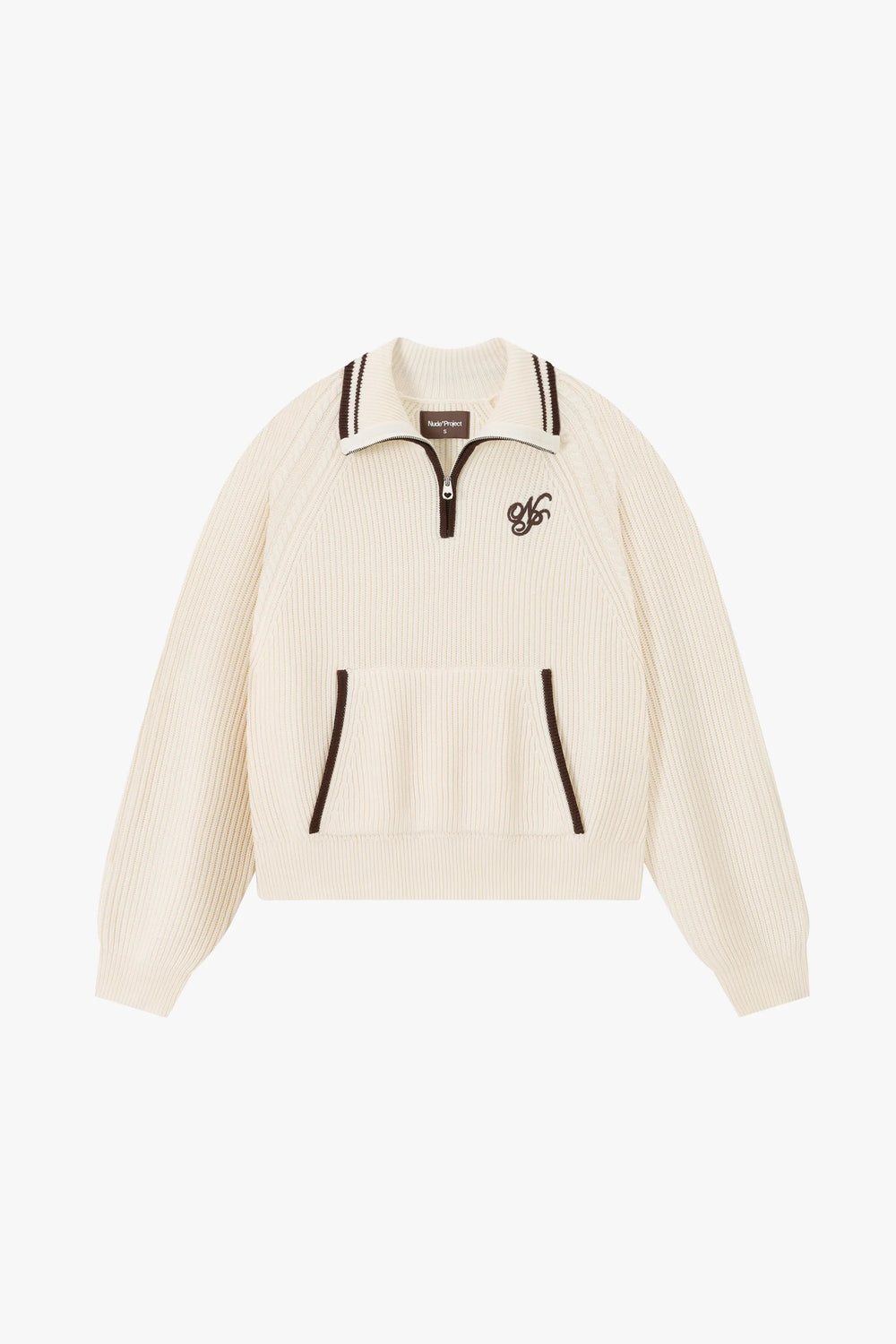 Ridgmount Quarter-Zip Knit Sweater Ivory