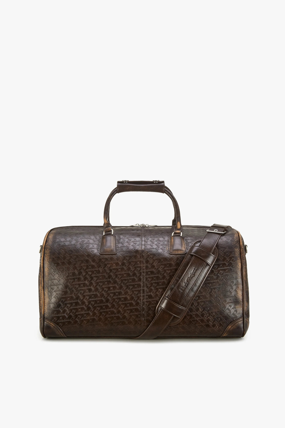 Metal Barrel Bag Brown