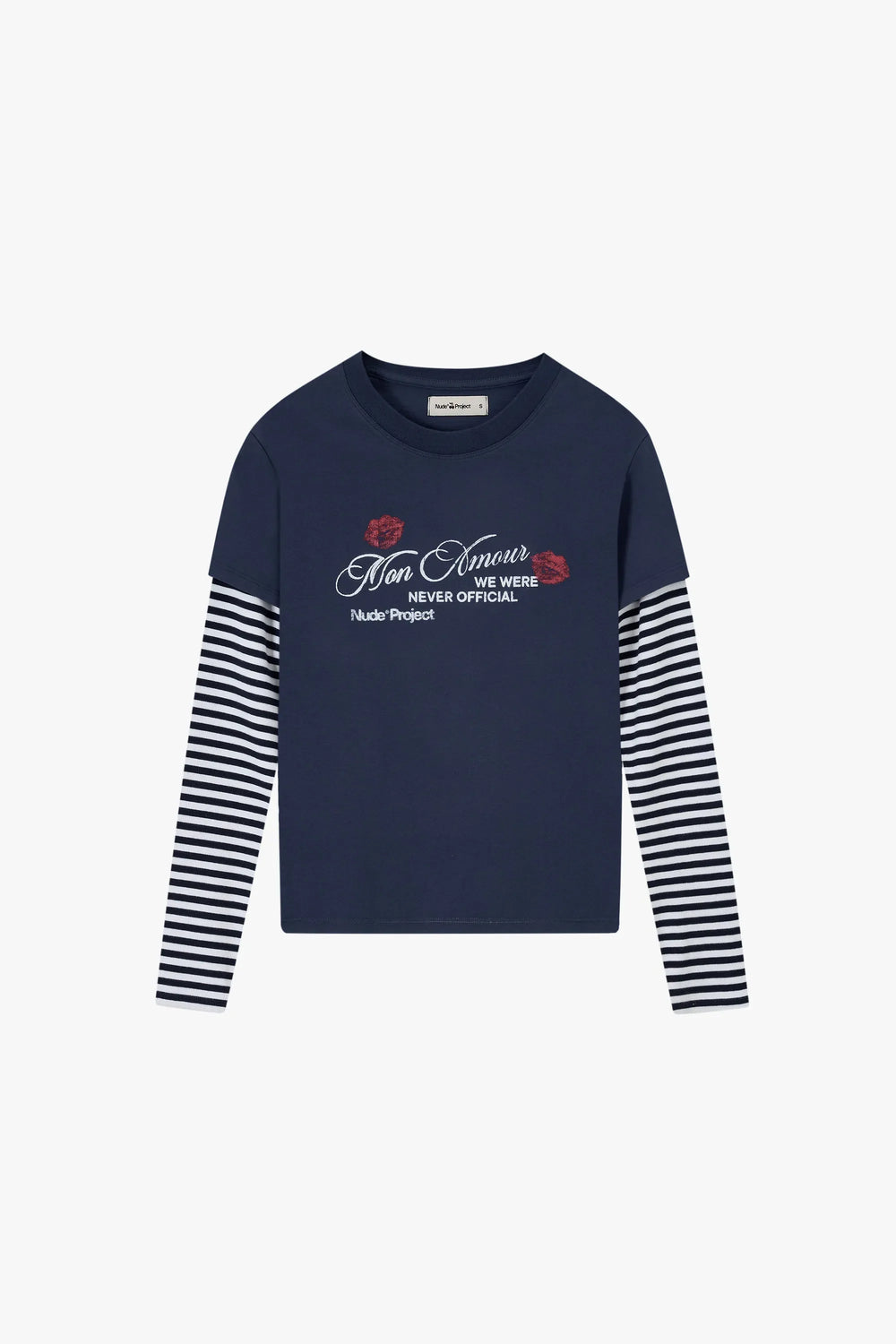 Britpop Double-Layer Long-Sleeve Tee