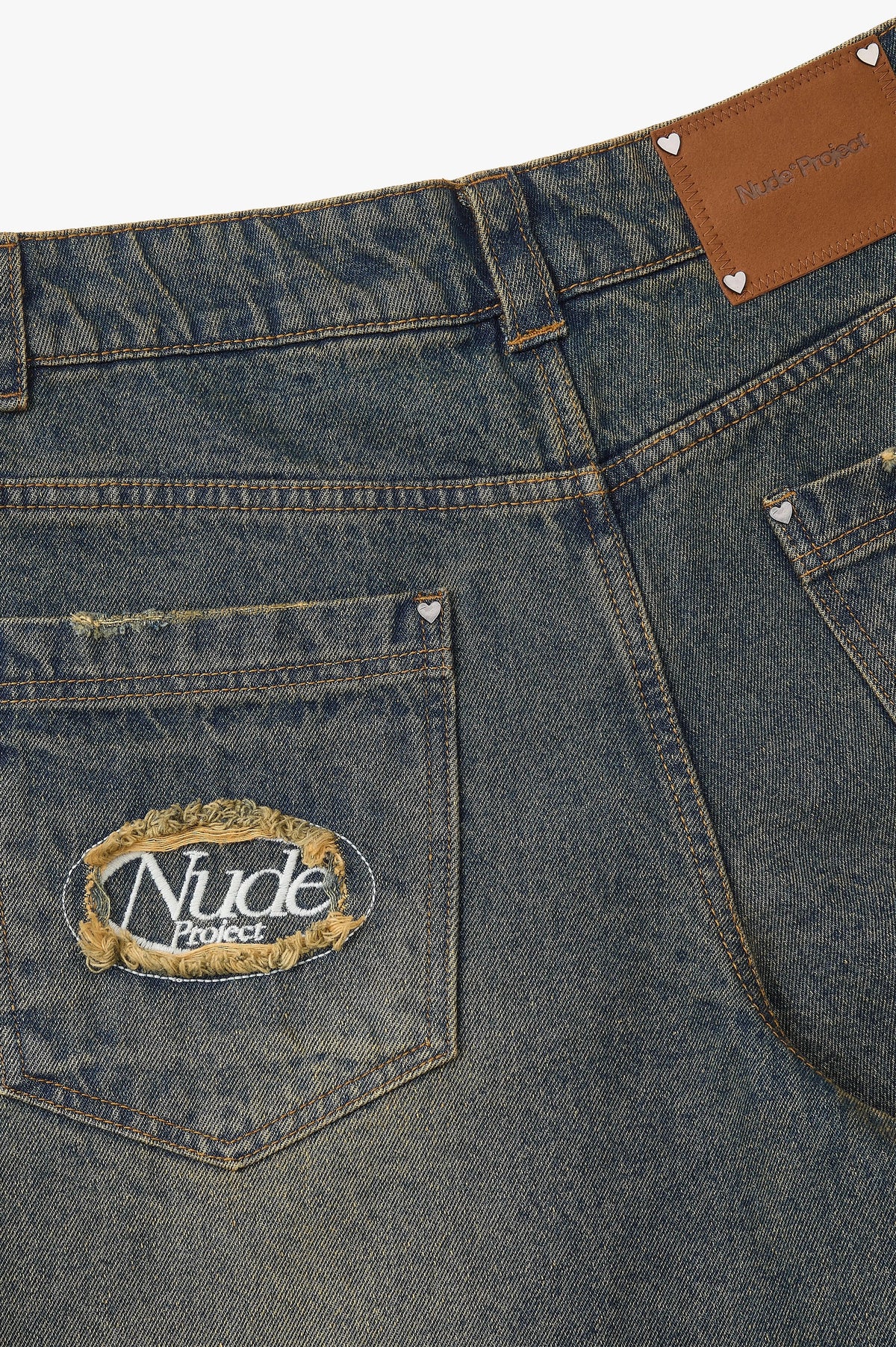 Basic Straight Jeans Dirty Wash