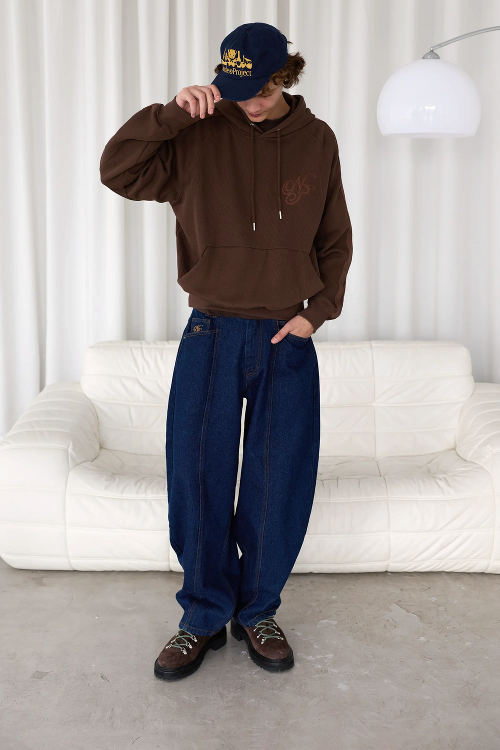 Script Hoodie Brown