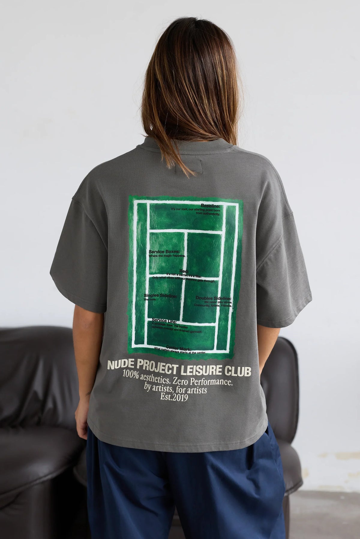 Court Tee Ash