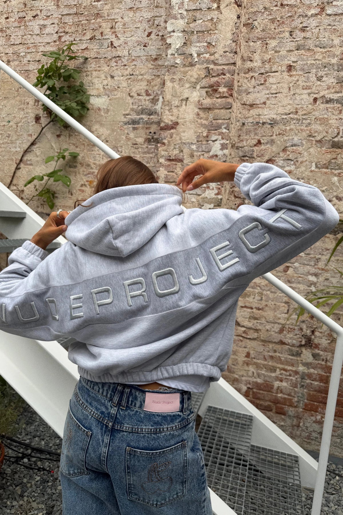 C-suite Zip-Up Hoodie Grey