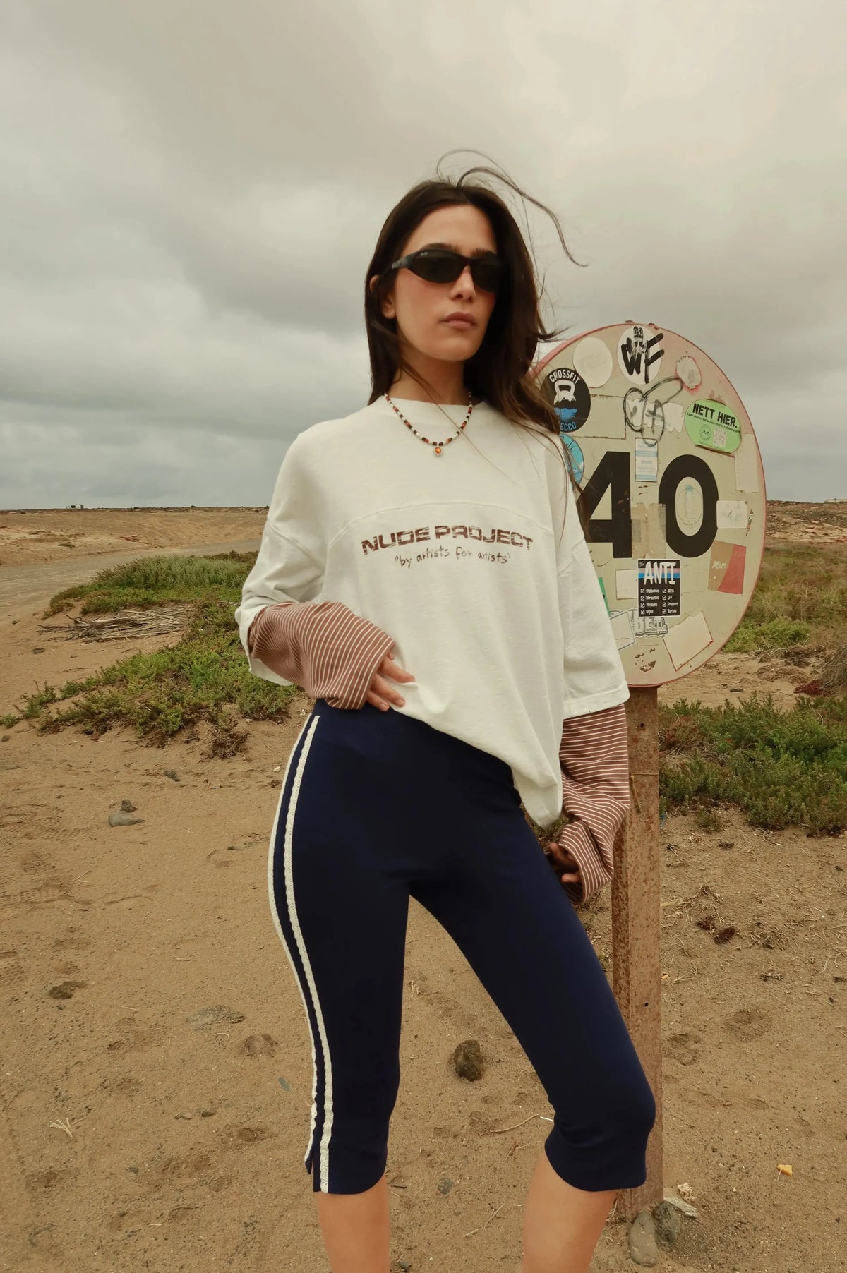 Sport Long-Sleeve Tee Brown