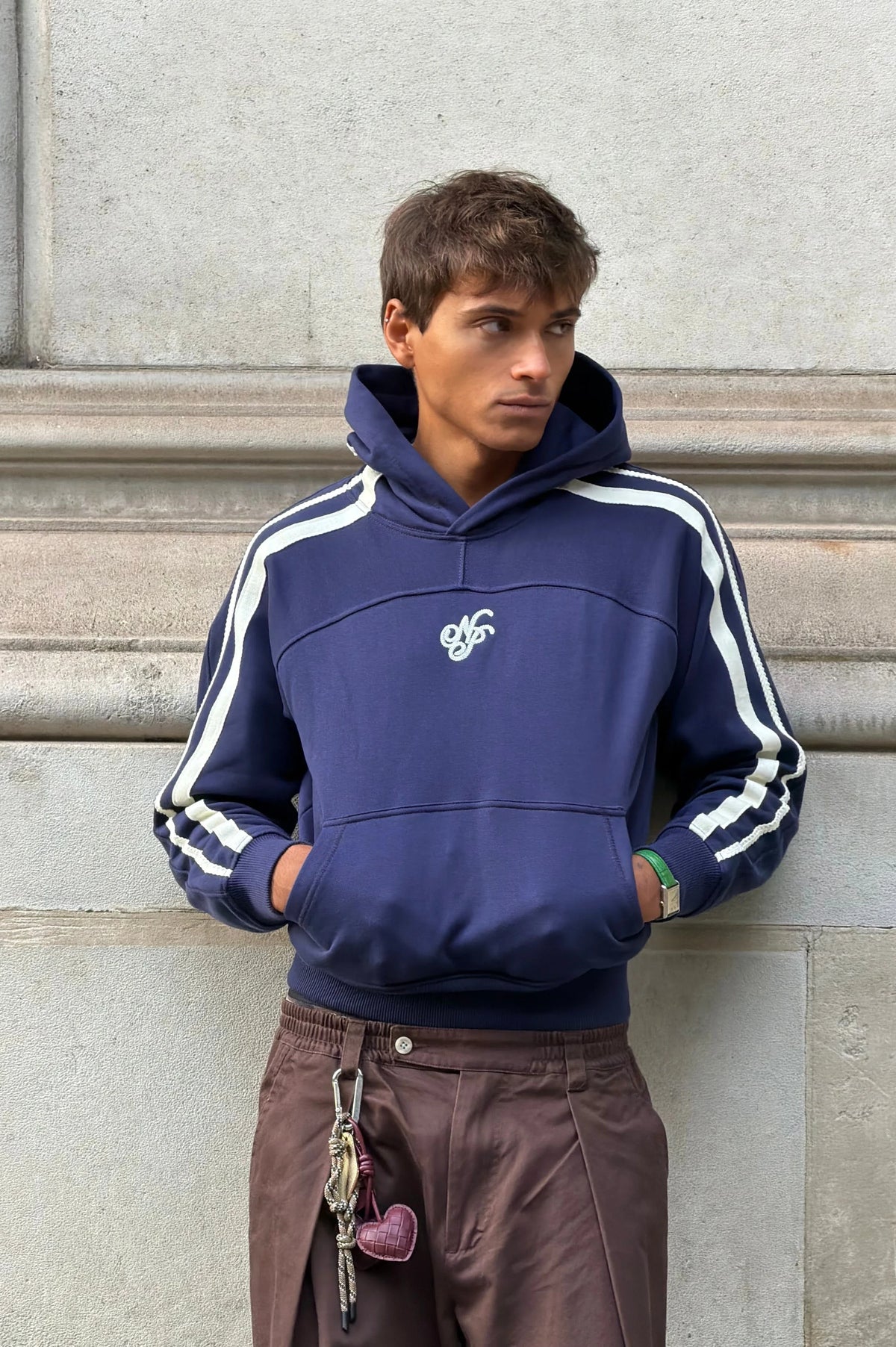 Ying Yang Hoodie Navy