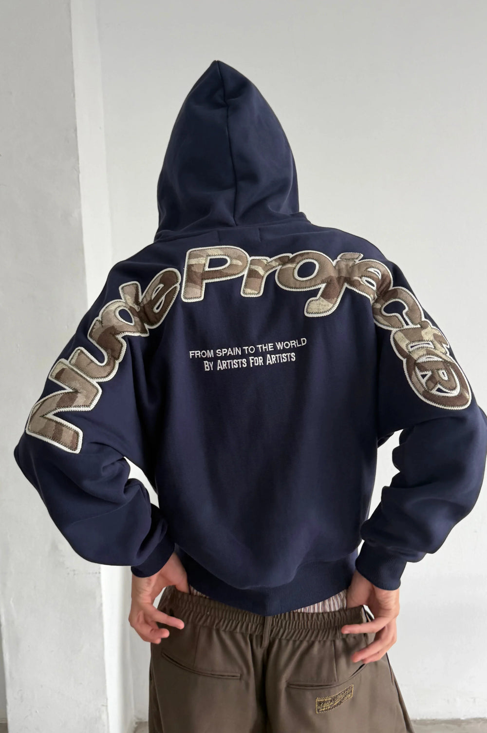 Beast Zip-Up Hoodie Navy