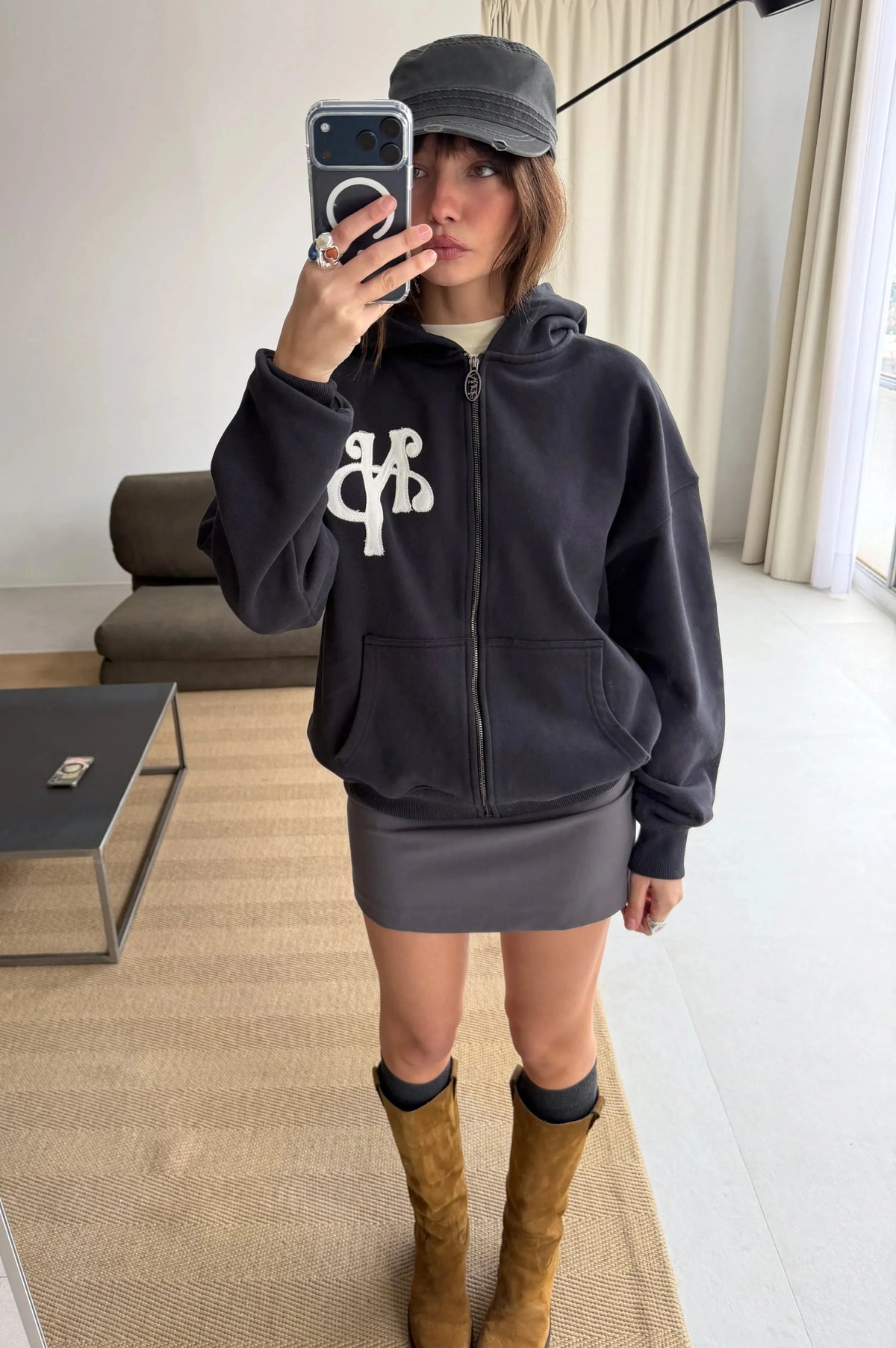 Kill Bill Zip-Up Hoodie Ash