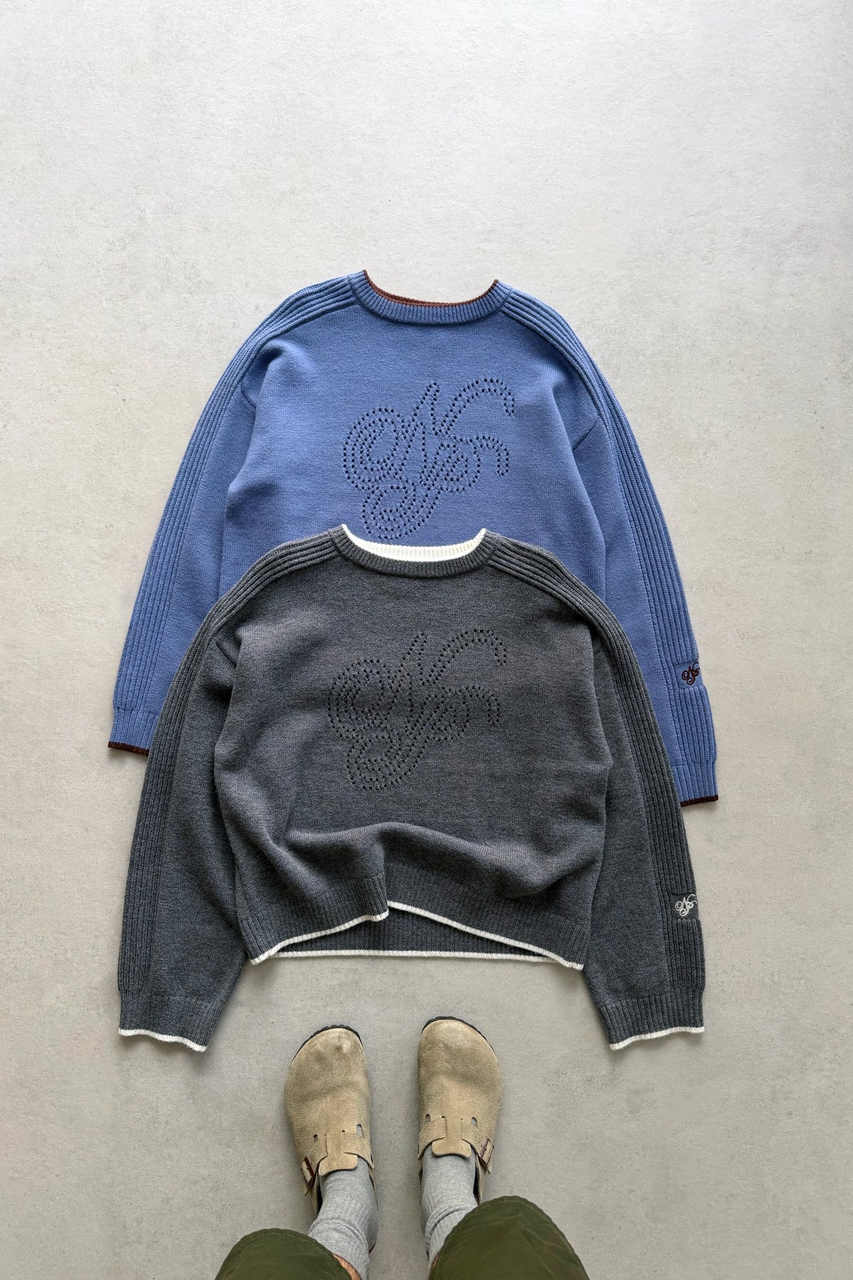 The Employee of the Month Knit Sweater Blue