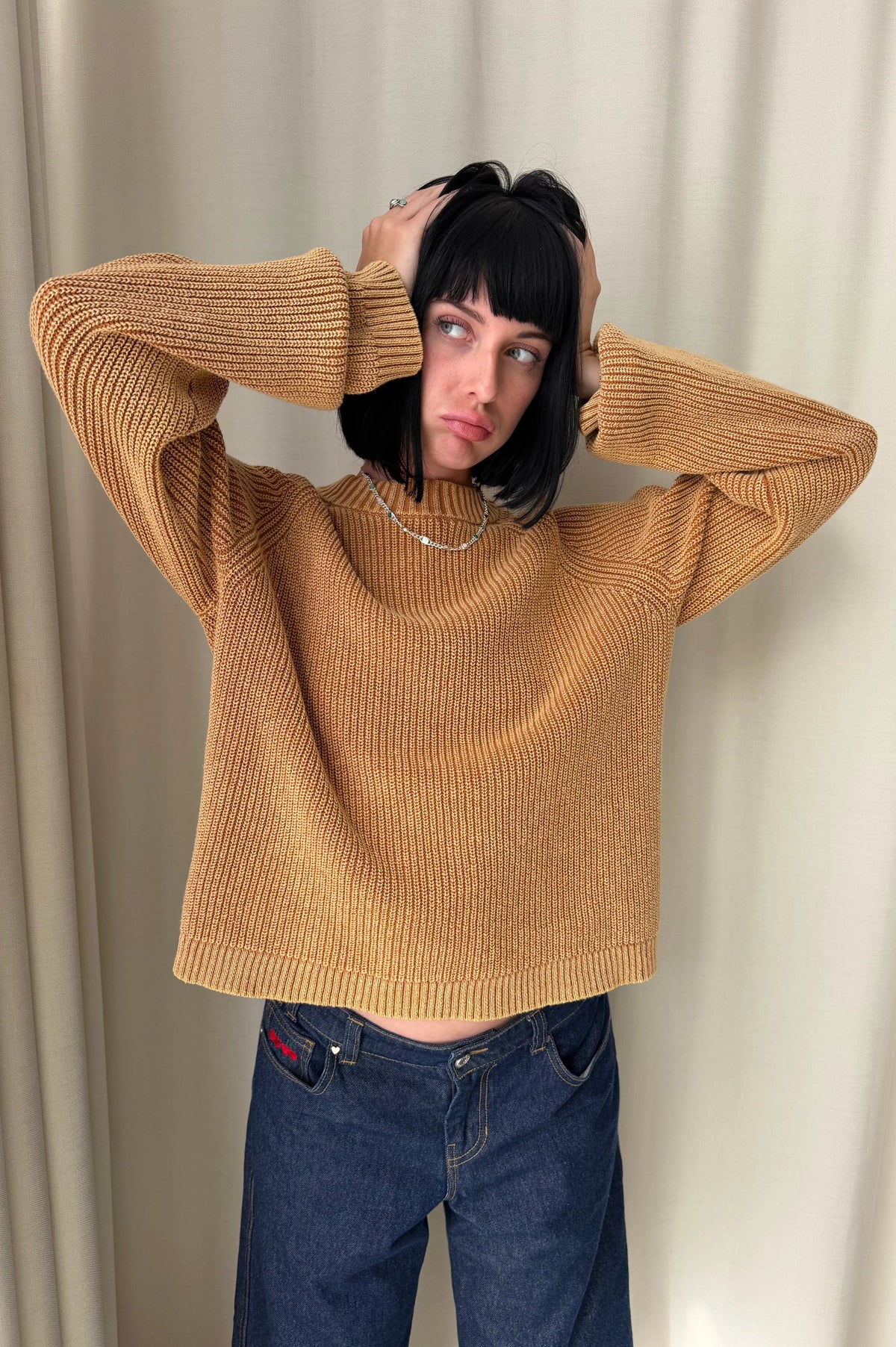 The Promotion Knit Sweater Dark Orange