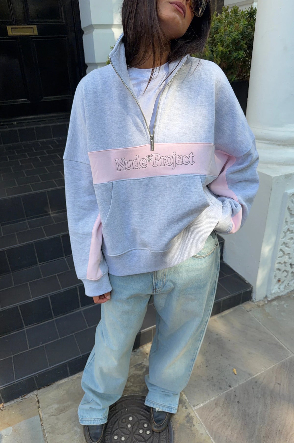 Idol Quarter-Zip Grey Melange