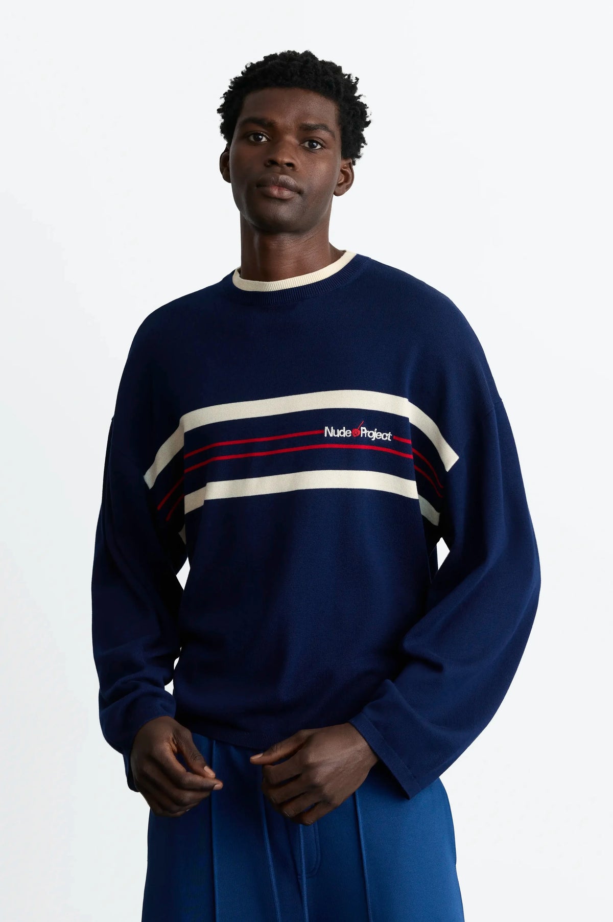Smith Knit Sweater Navy