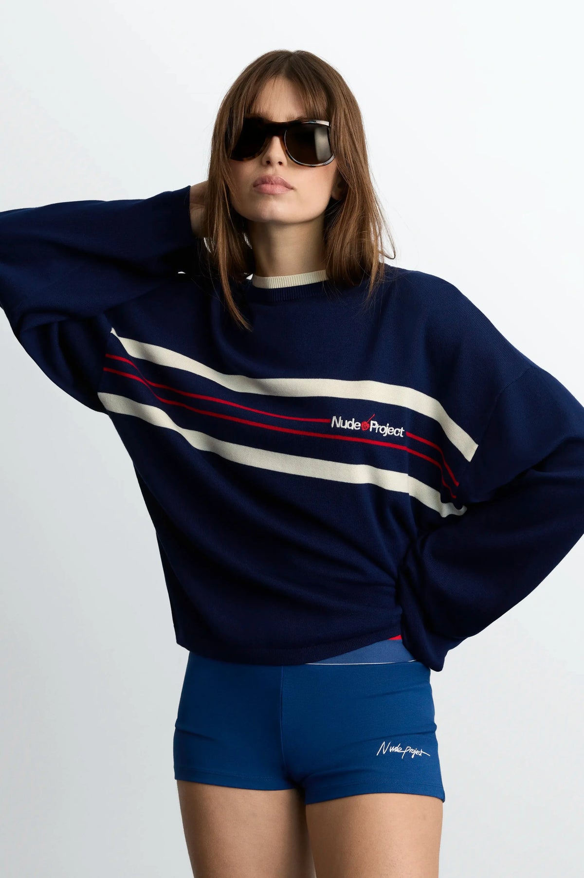 Smith Knit Sweater Navy