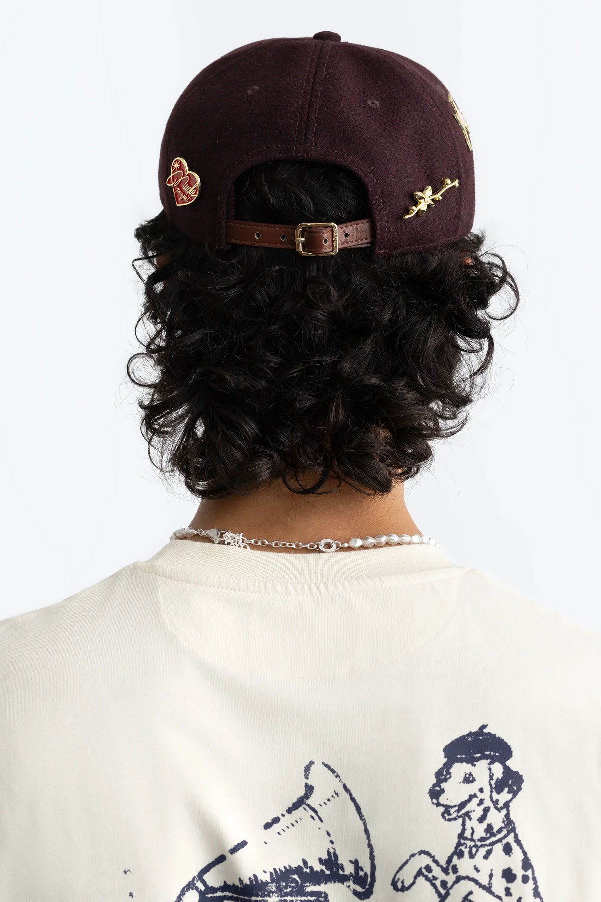 Script Cap Burgundy