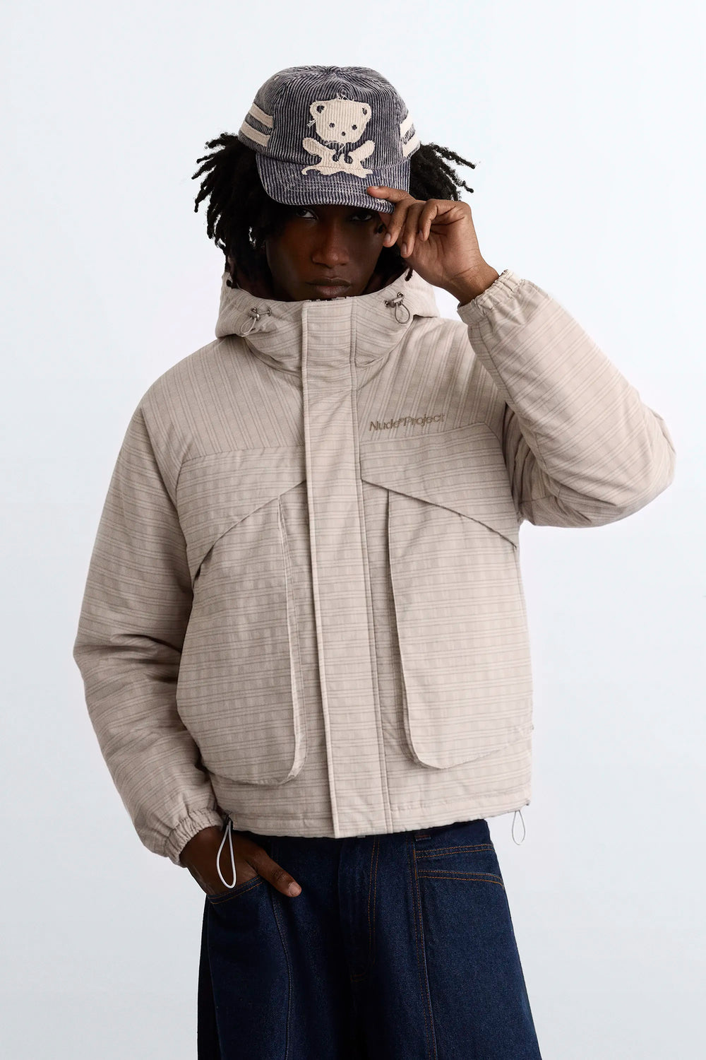 Checked Windbreaker Jacket