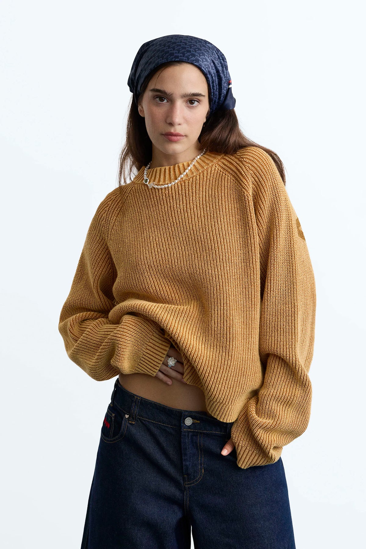 The Promotion Knit Sweater Dark Orange