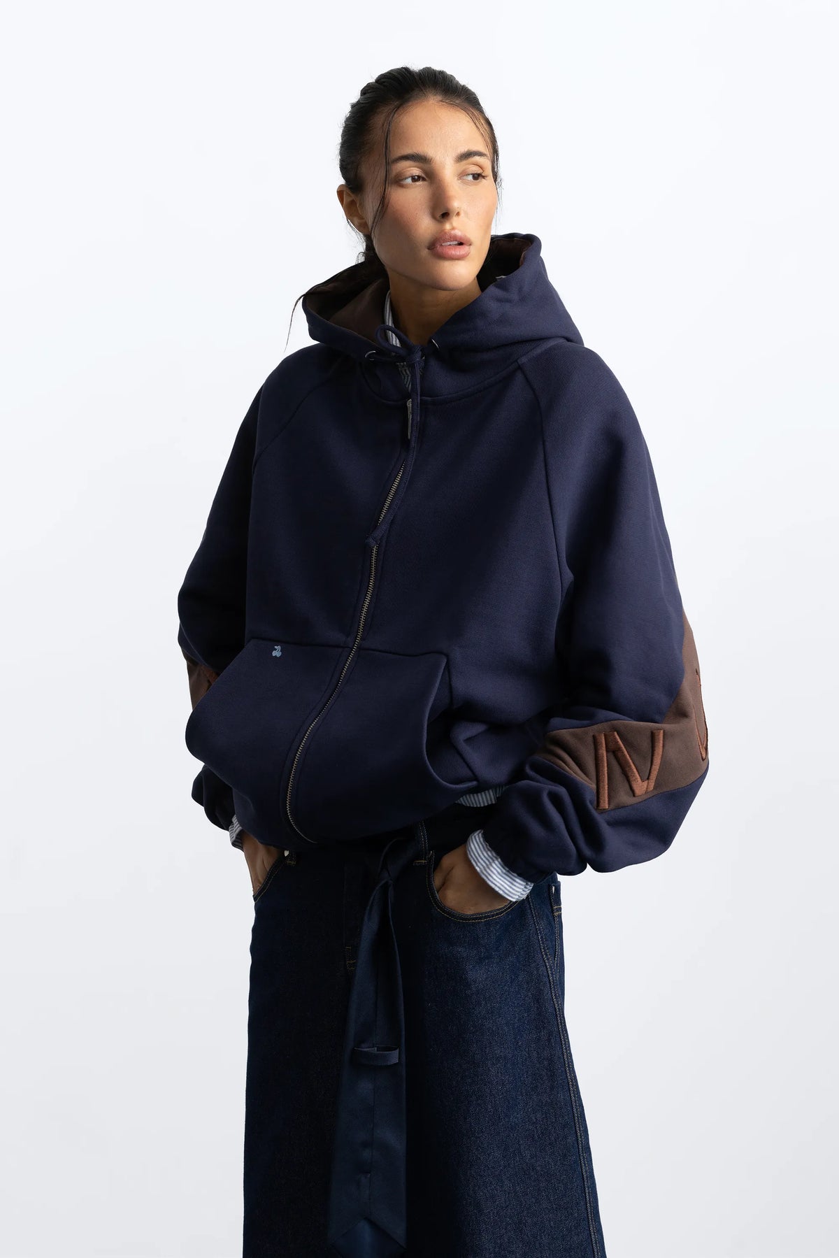 C-suite Zip-Up Hoodie Navy