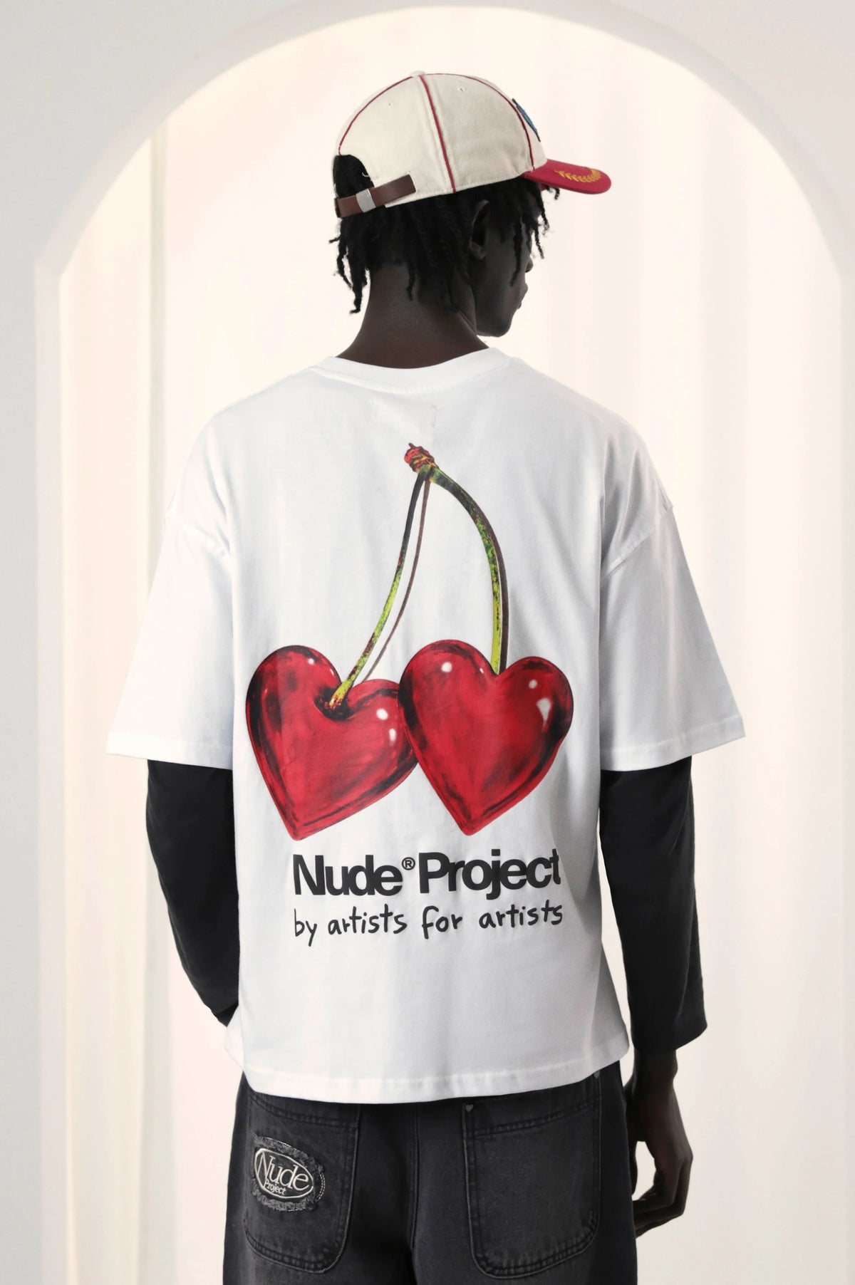 Juicy Cherry Tee White