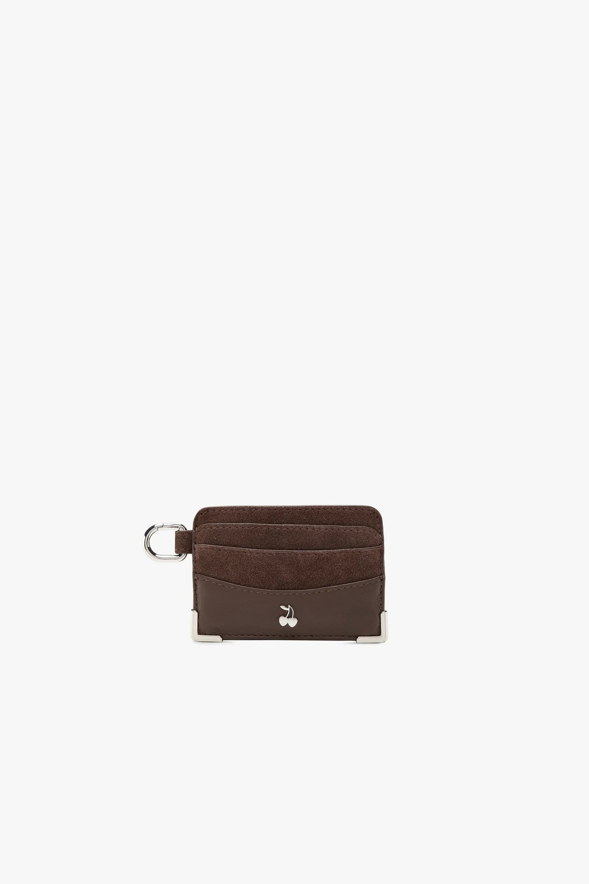 Suede Cardholder Brown