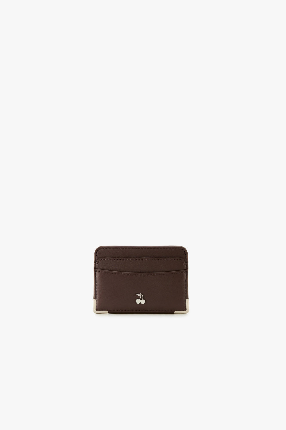 Rose Leather Cardholder Brown