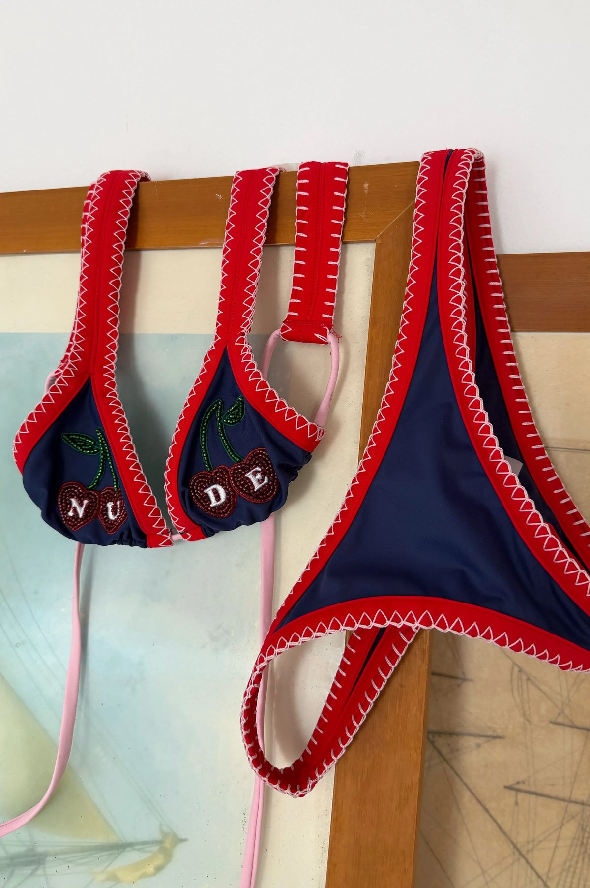 Coralite Bikini Top Navy